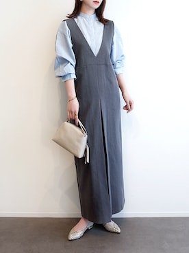 「アイテム（パンプス）」を使った、haushinkaさん（レディース・157cm）の春コーディネート