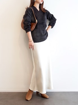 「LE TALON（ルタロン）のアイテム（ブーツ）」を使った、haushinkaさん（レディース・157cm）の秋コーディネート