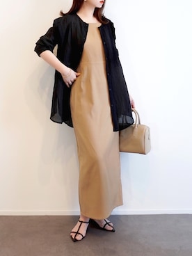 「ecrire×haushinka」｜haushinkaさん（レディース・157cm）の春コーディネート