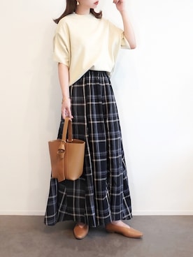 「Chez toi（シェトワ）のアイテム」を使った、haushinkaさん（レディース・157cm）の秋コーディネート