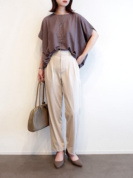 「menue（メヌエ）のアイテム」を使った、haushinkaさん（レディース・157cm）の夏コーディネート
