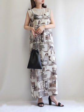 「4youstory（フォーユーストーリー）のアイテム（ワンピース）」を使った、haushinkaさん（レディース・157cm）の夏コーディネート