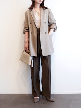 「Bonjour Sagan（ボンジュールサガン）のアイテム」を使った、haushinkaさん（レディース・157cm）の春コーディネート