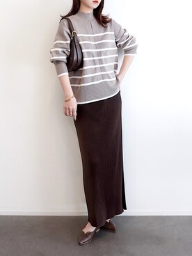 「アイテム（ブレスレット）」を使った、haushinkaさん（レディース・157cm）の秋コーディネート