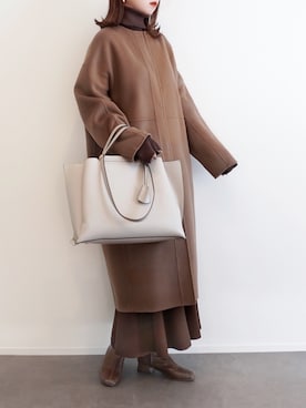 「NATURAL BEAUTY BASIC（ナチュラルビューティーベーシック）のアイテム」を使った、haushinkaさん（レディース・157cm）の冬コーディネート