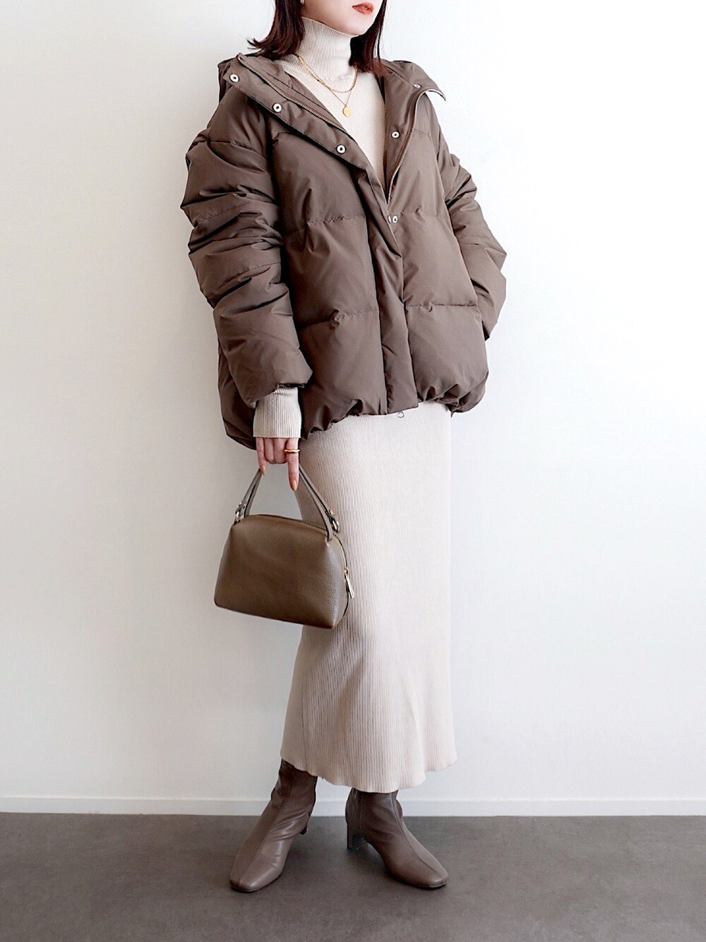 EVERYDAY I LIKE.のダウンジャケット/コートを使った人気ファッション