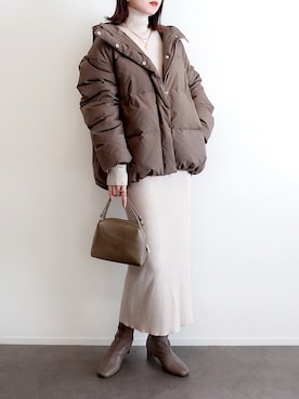 「アイテム（ジャケット/アウター）」を使った、haushinkaさん（レディース・157cm）の冬コーディネート