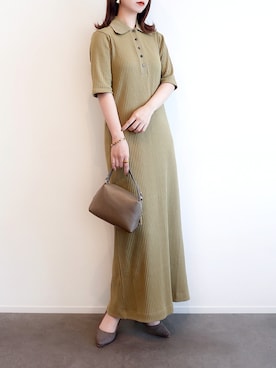 「アイテム（イヤリング）」を使った、haushinkaさん（レディース・157cm）の秋コーディネート