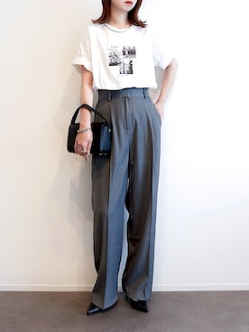 「menue（メヌエ）のアイテム」を使った、haushinkaさん（レディース・157cm）の夏コーディネート