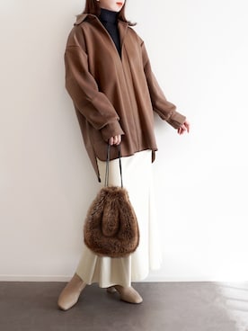 haushinkaさん（レディース・157cm）の冬コーディネート