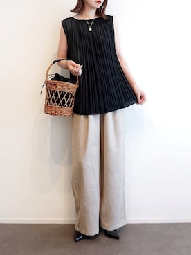「ikka（イッカ）のアイテム」を使った、haushinkaさん（レディース・157cm）の夏コーディネート