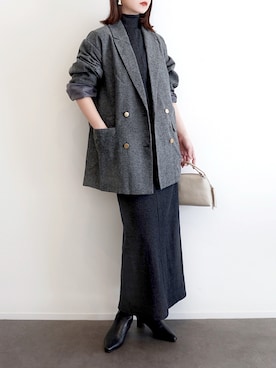 「GeeRA（ジーラ）のアイテム」を使った、haushinkaさん（レディース・157cm）の冬コーディネート