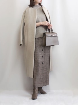 「MILOS（ミロス）のアイテム」を使った、haushinkaさん（レディース・157cm）の冬コーディネート