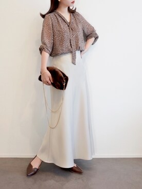 「MK MICHEL KLEIN（エムケーミッシェルクラン）のアイテム」を使った、haushinkaさん（レディース・157cm）の秋コーディネート