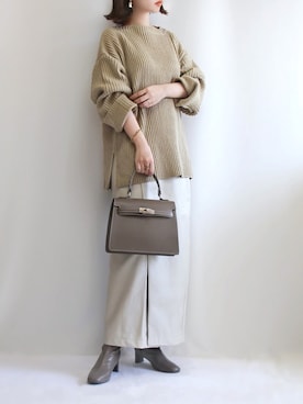 「MILOS（ミロス）のアイテム」を使った、haushinkaさん（レディース・157cm）の秋コーディネート