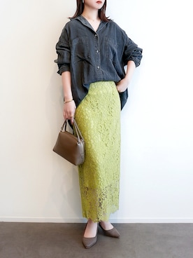 「AULENTTI（オウレンティ）のアイテム」を使った、haushinkaさん（レディース・157cm）の春コーディネート