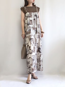 「4youstory（フォーユーストーリー）のアイテム（ワンピース）」を使った、haushinkaさん（レディース・157cm）の夏コーディネート