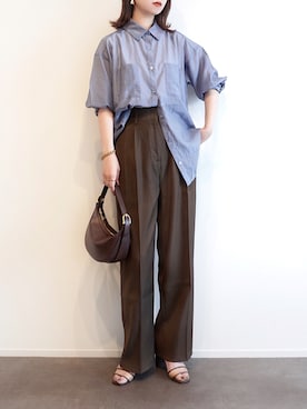 「アイテム（イヤリング）」を使った、haushinkaさん（レディース・157cm）の夏コーディネート