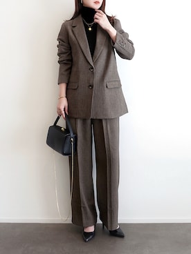 「アイテム（ハンドバッグ）」を使った、haushinkaさん（レディース・157cm）の冬コーディネート