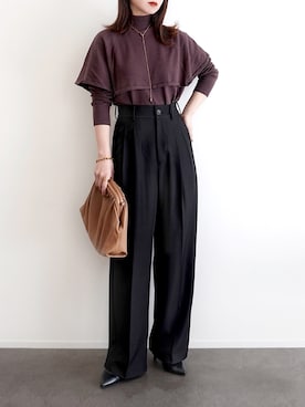 「アイテム（ブレスレット）」を使った、haushinkaさん（レディース・157cm）の秋コーディネート