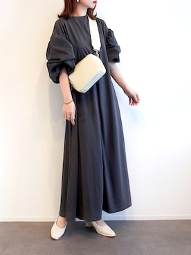 「CENE（セネ）の【CENE】セネ/ ビッククロスリング（リング）」を使った、haushinkaさん（レディース・157cm）の夏コーディネート