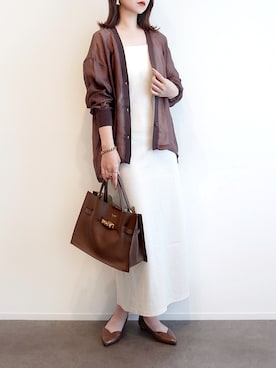 「アイテム（イヤリング）」を使った、haushinkaさん（レディース・157cm）の夏コーディネート