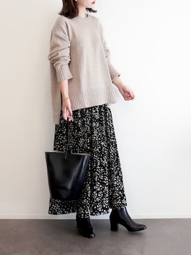 「MK MICHEL KLEIN（エムケーミッシェルクラン）のアイテム」を使った、haushinkaさん（レディース・157cm）の秋コーディネート