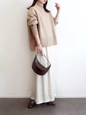 「アイテム（リング）」を使った、haushinkaさん（レディース・157cm）の冬コーディネート