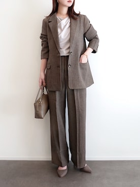 「アイテム（イヤリング）」を使った、haushinkaさん（レディース・157cm）の冬コーディネート