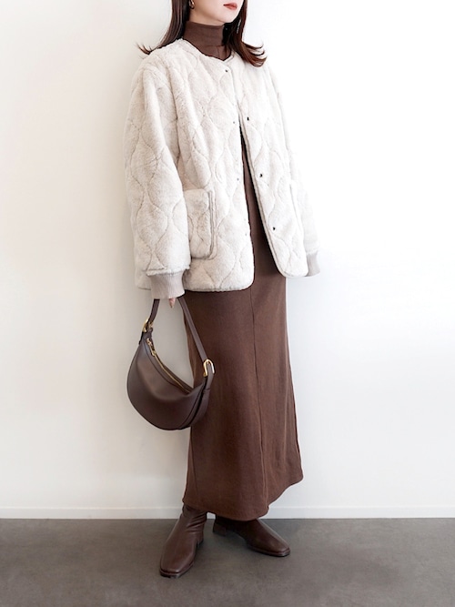 セール】フィンガースリーブプチハイリブワンピース（ワンピース