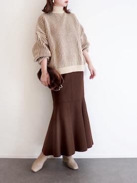 「NATURAL BEAUTY BASIC（ナチュラルビューティーベーシック）のアイテム」を使った、haushinkaさん（レディース・157cm）の冬コーディネート