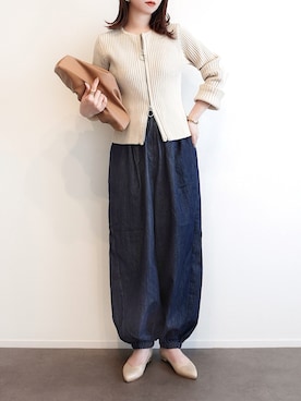 「OMNES（オムネス）のアイテム」を使った、haushinkaさん（レディース・157cm）の春コーディネート