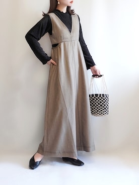 「cava cava（サヴァサヴァ）のアイテム（パンプス）」を使った、haushinkaさん（レディース・157cm）の春コーディネート