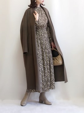 「Rouge vif（ルージュヴィフ）のアイテム」を使った、haushinkaさん（レディース・157cm）の冬コーディネート