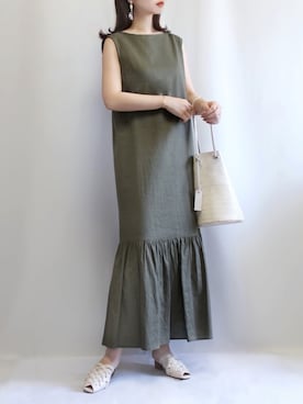 「Rewde（ルゥデ）のアイテム」を使った、haushinkaさん（レディース・157cm）の夏コーディネート