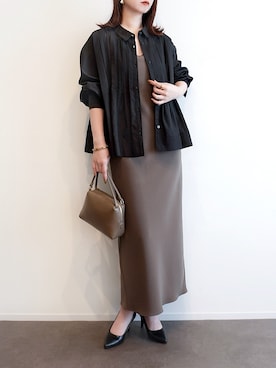 「AULENTTI（オウレンティ）のアイテム」を使った、haushinkaさん（レディース・157cm）の春コーディネート