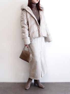 「CENE（セネ）のアイテム」を使った、haushinkaさん（レディース・157cm）の冬コーディネート