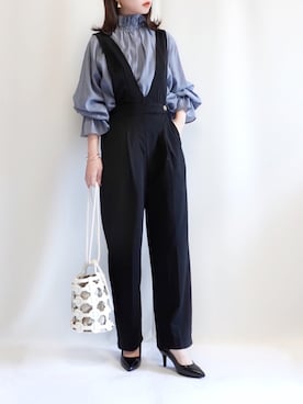 「ecrire×haushinka」｜haushinkaさん（レディース・157cm）の春コーディネート