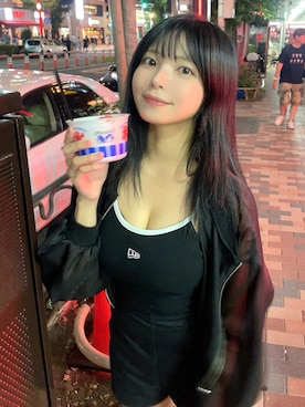 「SPIRALGIRL（スパイラルガール）のアイテム（ジャケット/アウター）」を使った、西谷 麻糸呂さん（レディース・157cm）の夏コーディネート