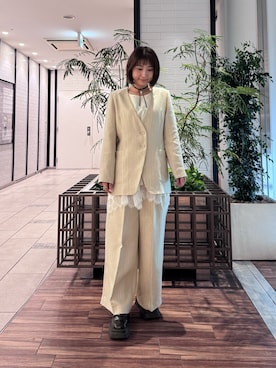 「URBAN RESEARCH ROSSO WOMEN（アーバンリサーチ　ロッソ）のアイテム（パンツ）」を使った、ERIさん（レディース・158cm）の春コーディネート