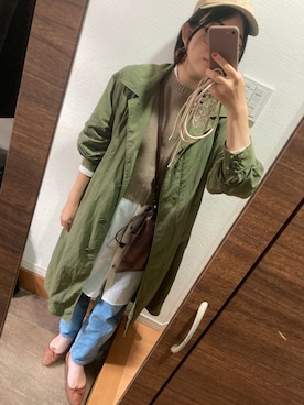 「ammy.（エイミードット）のアイテム（PC・スマホグッズ/家電）」を使った、blue blueさん（レディース・157cm）の秋コーディネート