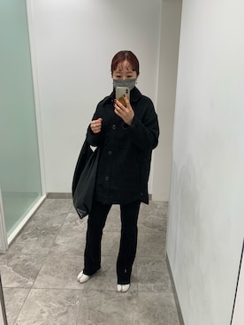 「PERVERZE（パーバーズ）のアイテム（パンツ）」を使った、Rさん（レディース・164cm）の冬コーディネート