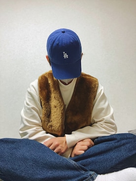 nob【相互】さんの「【 ’47BRAND / フォーティーセブンブランド 】 Base runner CAP ベースランナーキャップ」を使ったコーディネート