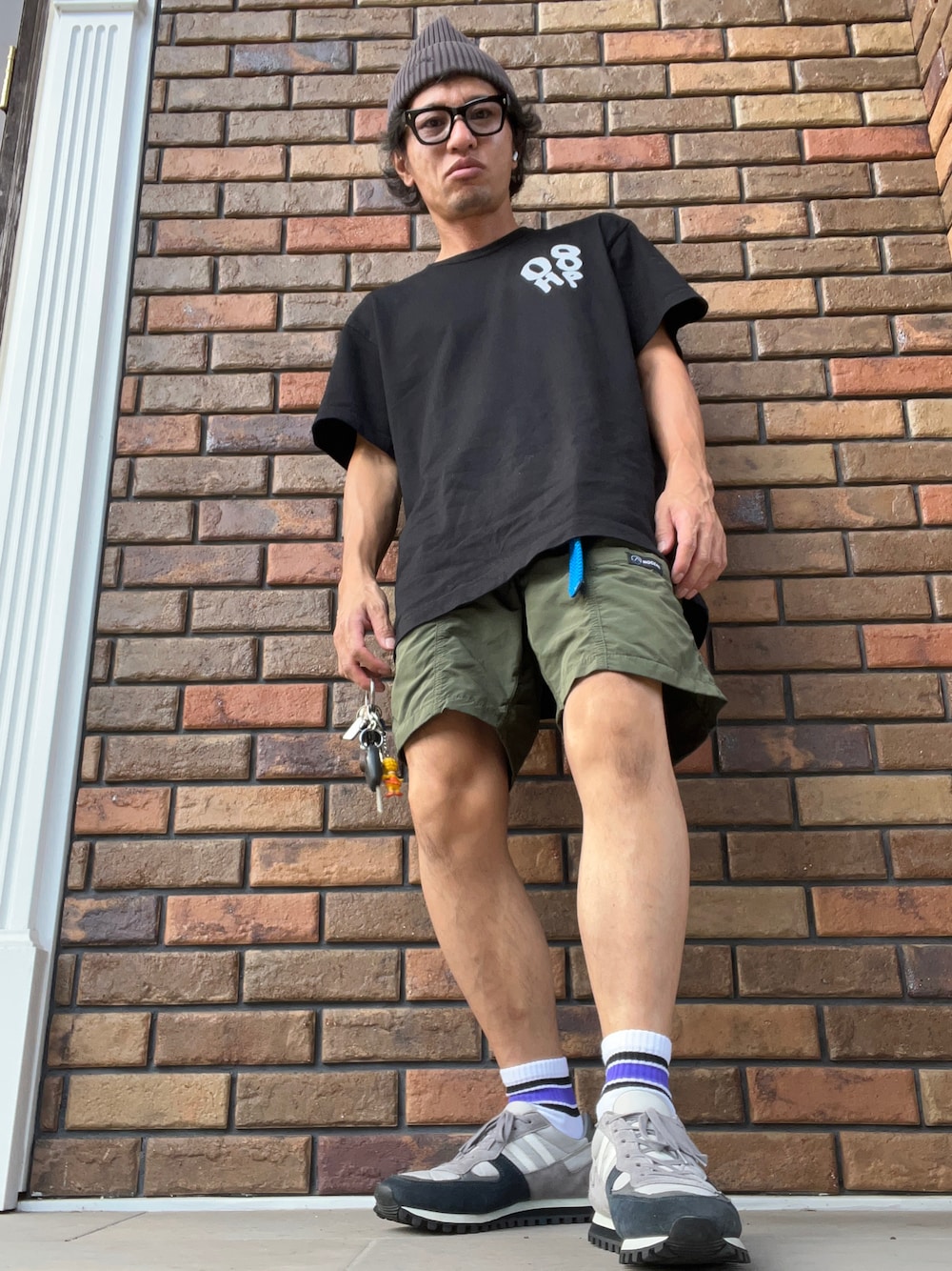 「メンズコーデ、今日のコーデ、休日コーデ、メンズファッション」｜「COMME des GARCONS HOMME PLUSのアイテム（Tシャツ/カットソー、ブラック系）」を使った、TOMOFUMI KUMAZAKIさん（メンズ・165cm）の秋コーディネートの1枚目の写真