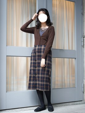 「CLATHAS（クレイサス）のアイテム」を使った、JCさん（レディース・168cm）の冬コーディネート