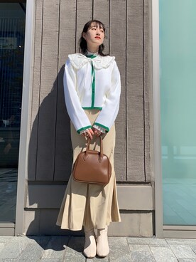 「spoon store（スプーンストア）のアイテム（トップス）」を使った、なつさん（レディース・166cm）の冬コーディネート