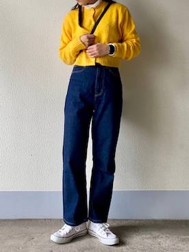「STYLENANDA（スタイルナンダ）のアイテム（カーディガン/ボレロ）」を使った、なつさん（レディース・166cm）の秋コーディネート