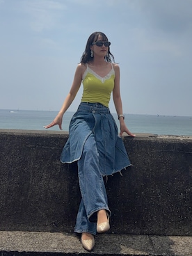 「VACANCY（ヴァカンシー）のアイテム」を使った、なつさん（レディース・167cm）の夏コーディネート