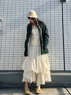 「春服デビュー宣言」｜「アイテム（ブルゾン）」を使った、なつさん（レディース・166cm）の春コーディネート