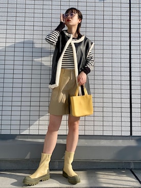「Kitamura（キタムラ）のアイテム」を使った、なつさん（レディース・166cm）の春コーディネート